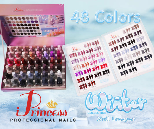 iPrincess Winter Duo Gel n Polish Only Collection Both Kit : 48 Colors with 2 Sample Book - Free Shipping