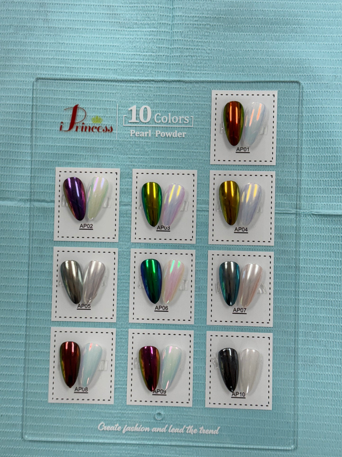 iPrincess AP Special Mirror Chrome 0.3g Each - Set 10 Colors - Plus 1 Sample