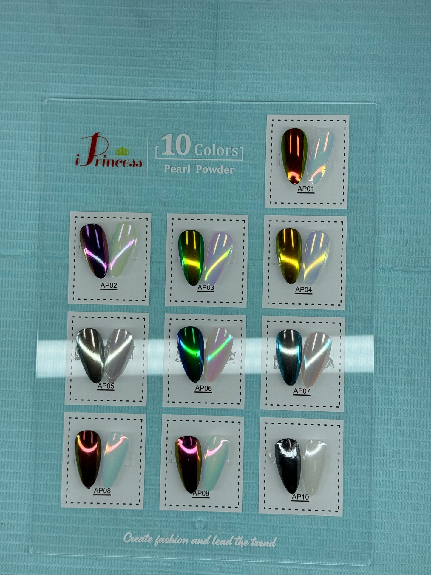 iPrincess AP Special Mirror Chrome 0.3g Each - Set 10 Colors - Plus 1 Sample