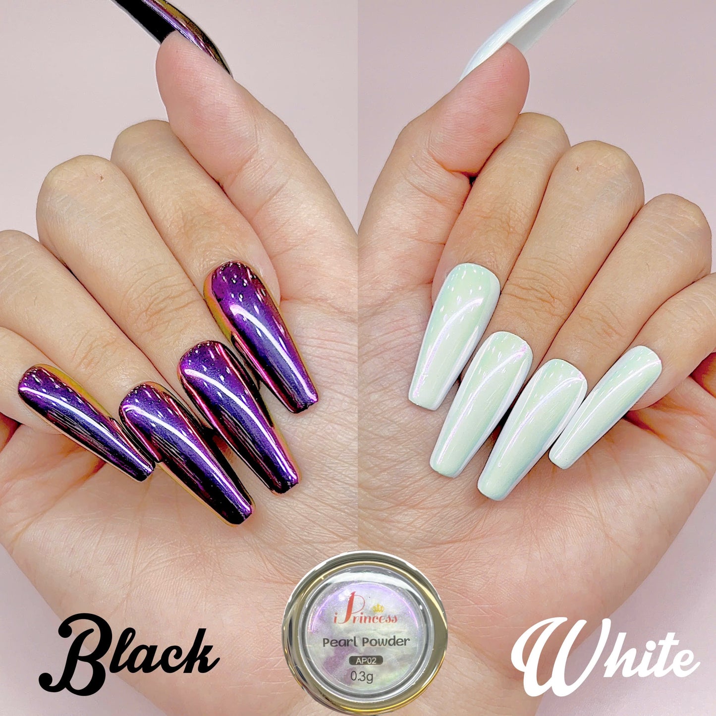 iPrincess AP Special Mirror Chrome 0.3g Each - Set 10 Colors - Plus 1 Sample