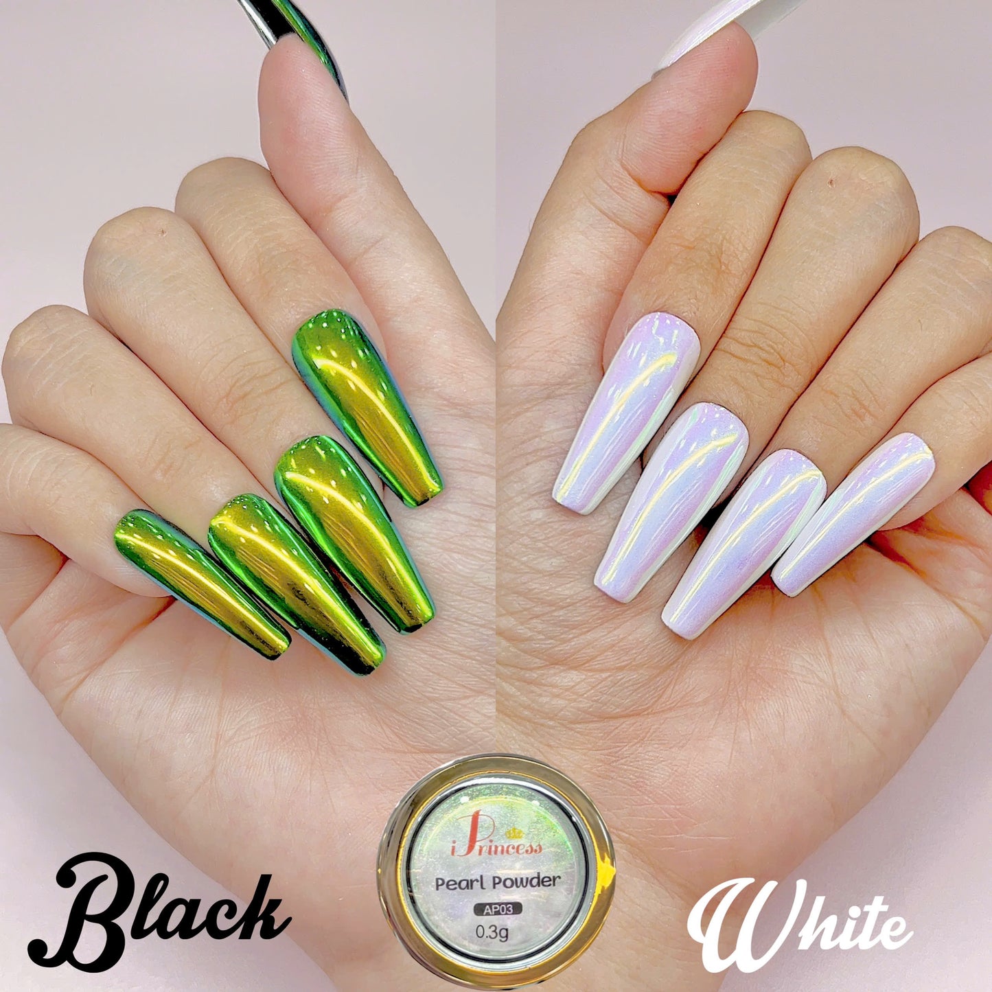 iPrincess AP Special Mirror Chrome 0.3g Each - Set 10 Colors - Plus 1 Sample