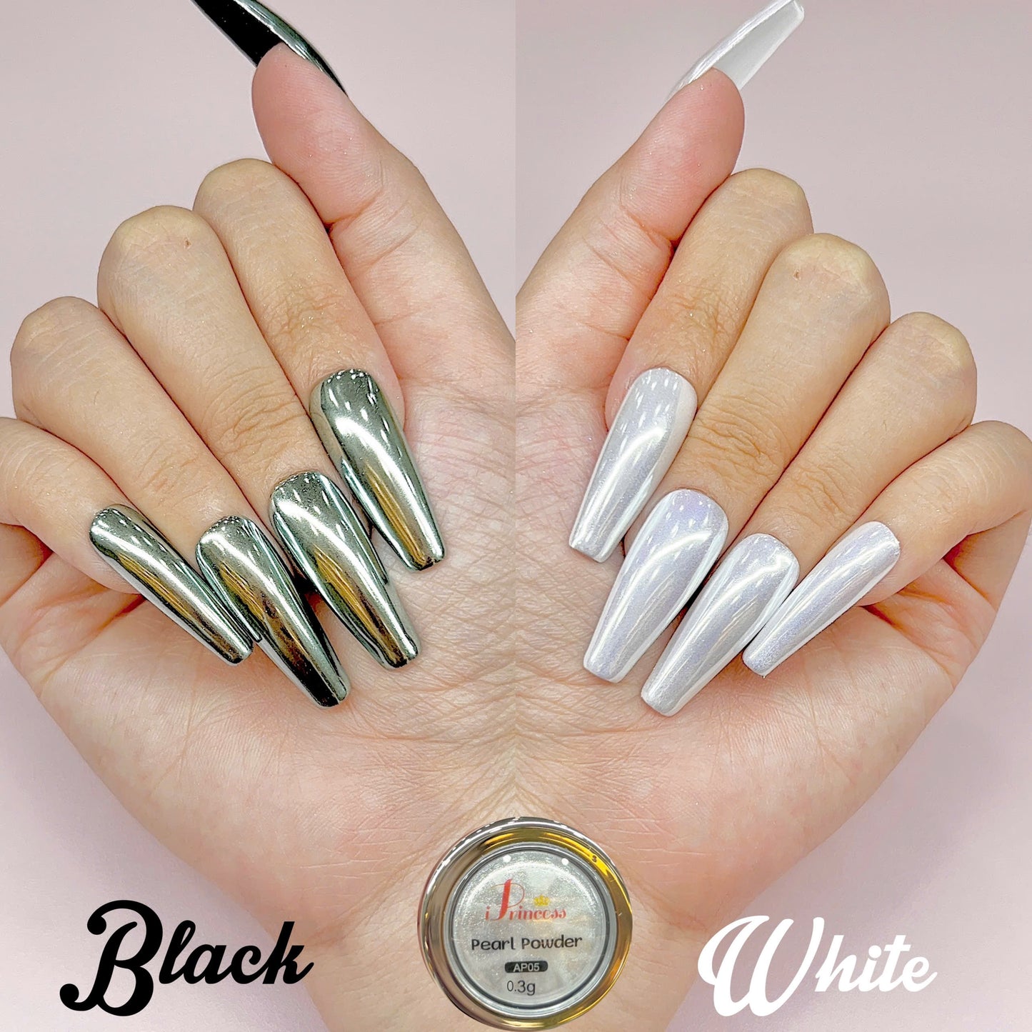 iPrincess AP Special Mirror Chrome 0.3g Each - Set 10 Colors - Plus 1 Sample