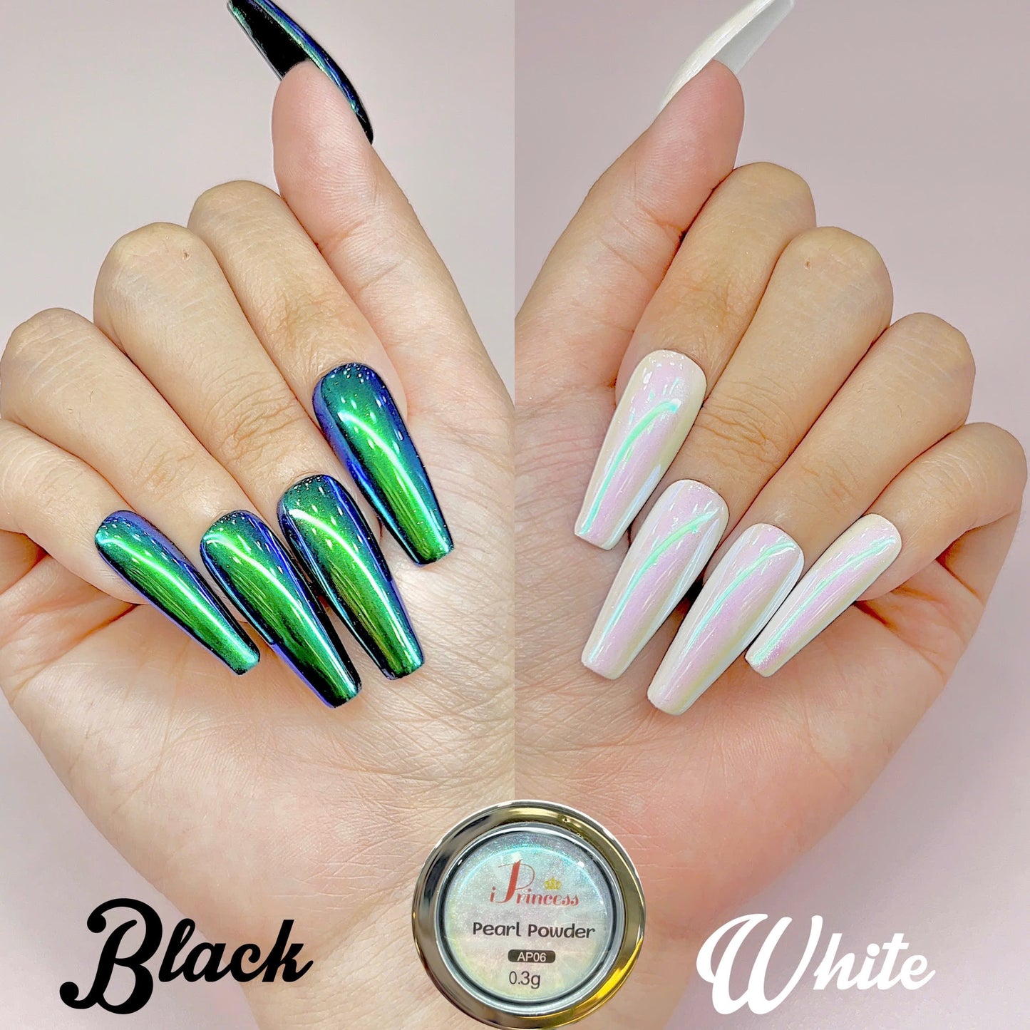 iPrincess AP Special Mirror Chrome 0.3g Each - Set 10 Colors - Plus 1 Sample