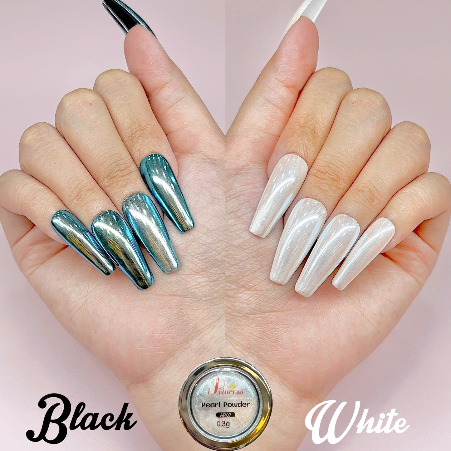 iPrincess AP Special Mirror Chrome 0.3g Each - Set 10 Colors - Plus 1 Sample