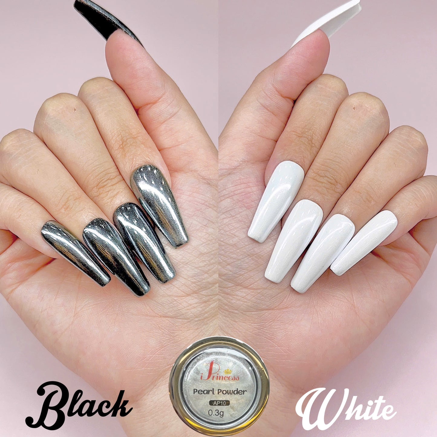iPrincess AP Special Mirror Chrome 0.3g Each - Set 10 Colors - Plus 1 Sample