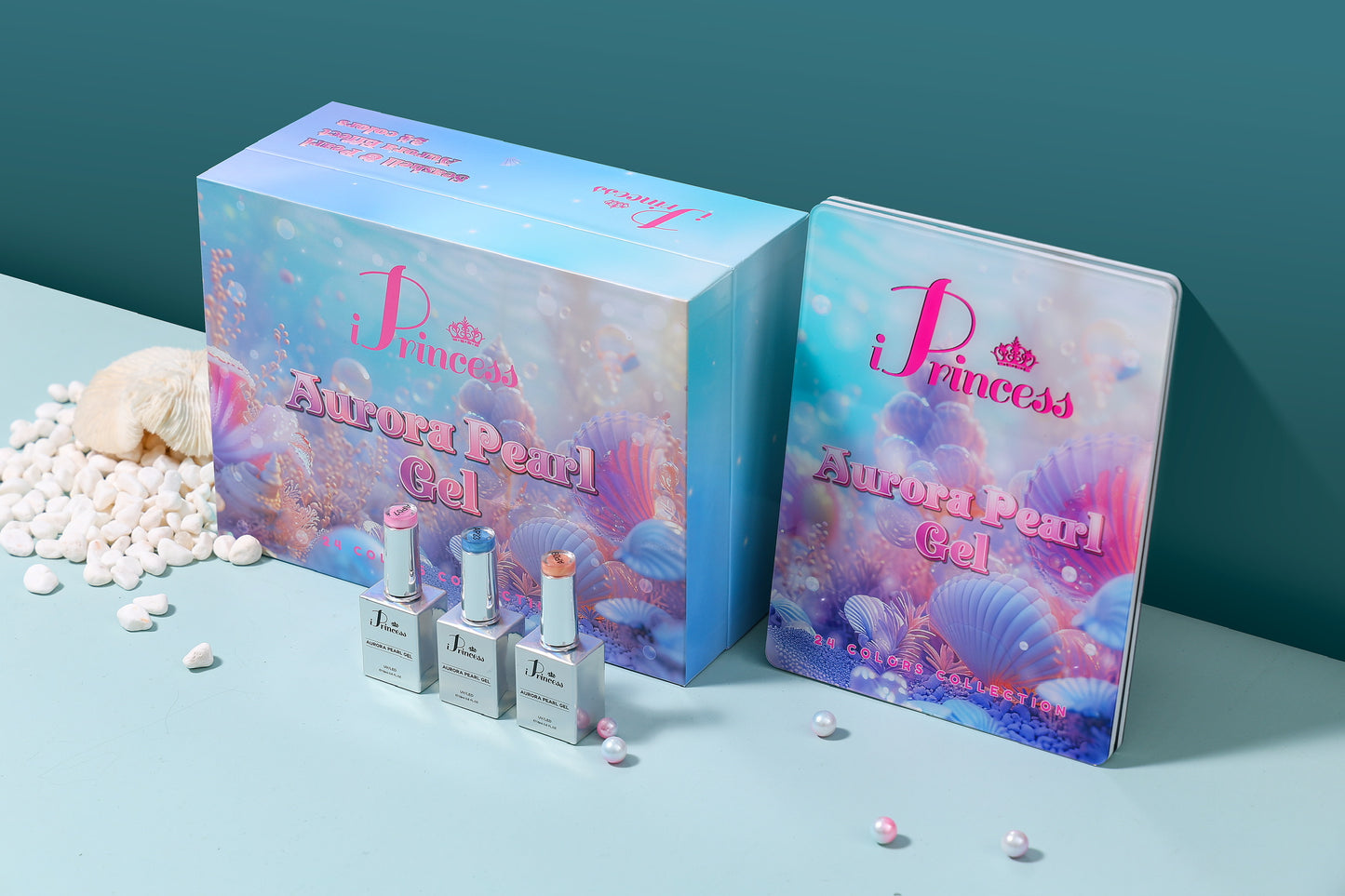 iPrincess Pearl Gel Only Collection Kit : 24 Colors with 1 Sample Book - Free Shipping