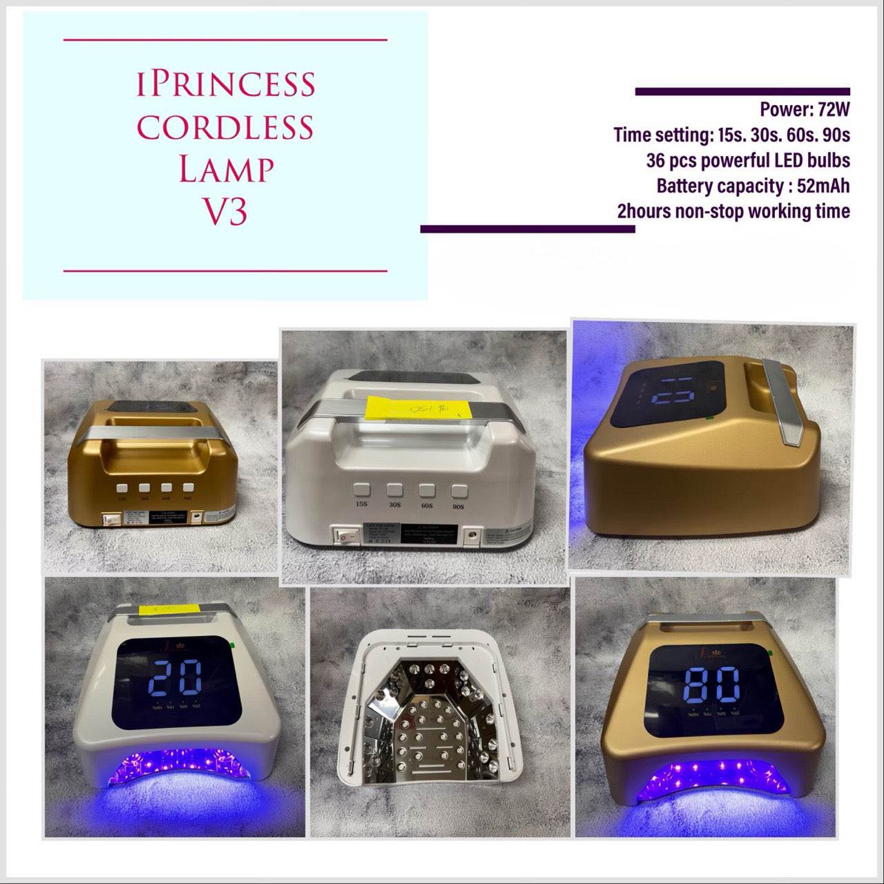 iPrincess Duo Gel n Polish 0.5oz & Powder 2oz : 200 Colors Collection Special