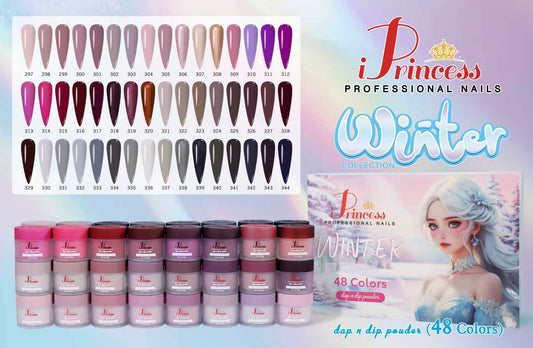 iPrincess Winter Powder Collection : 48 Colors with 2 Sample Book - Free Shipping