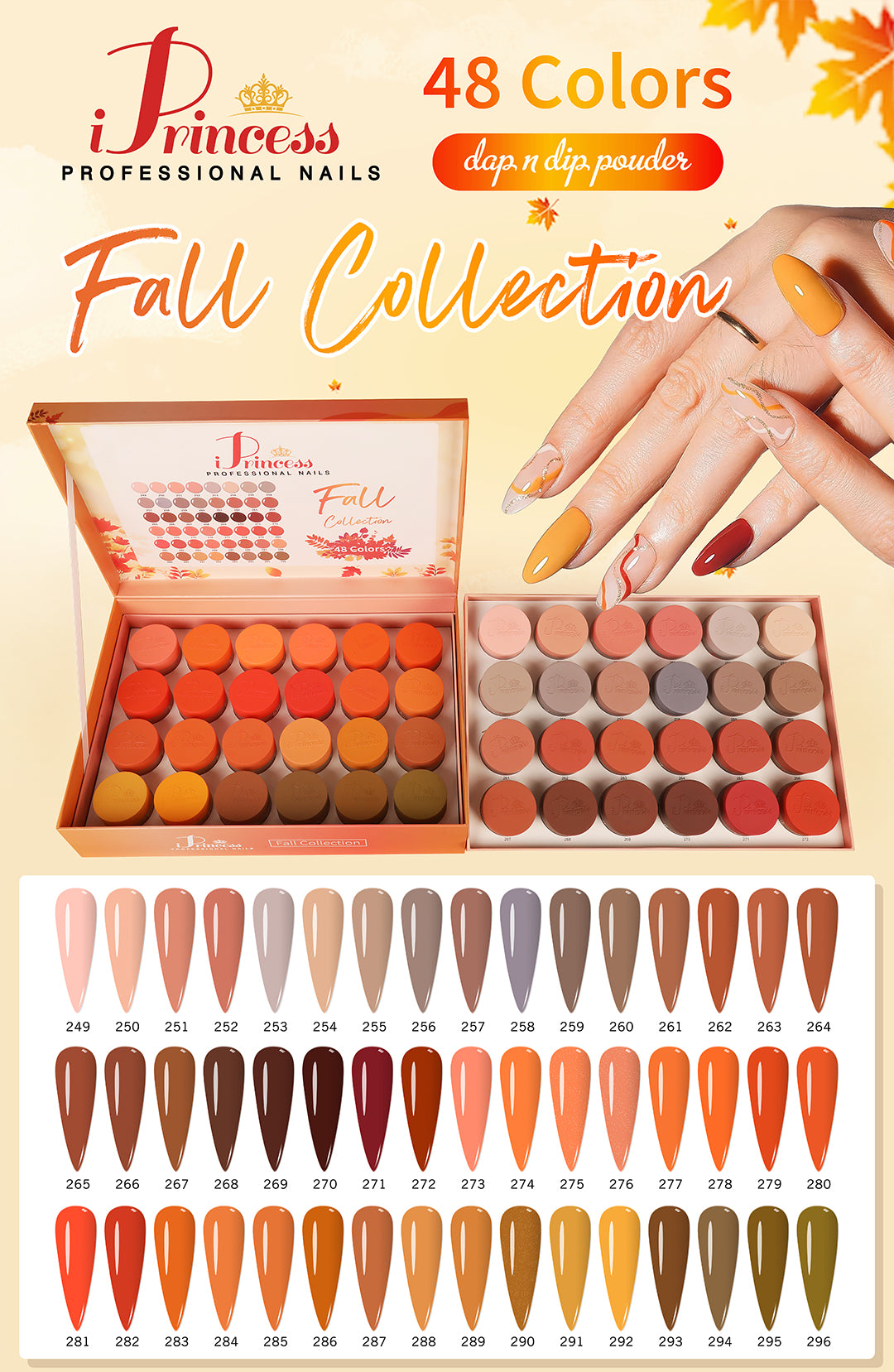 iPrincess Fall Powder Collection : 48 Colors with 2 Sample Book - Free Shipping