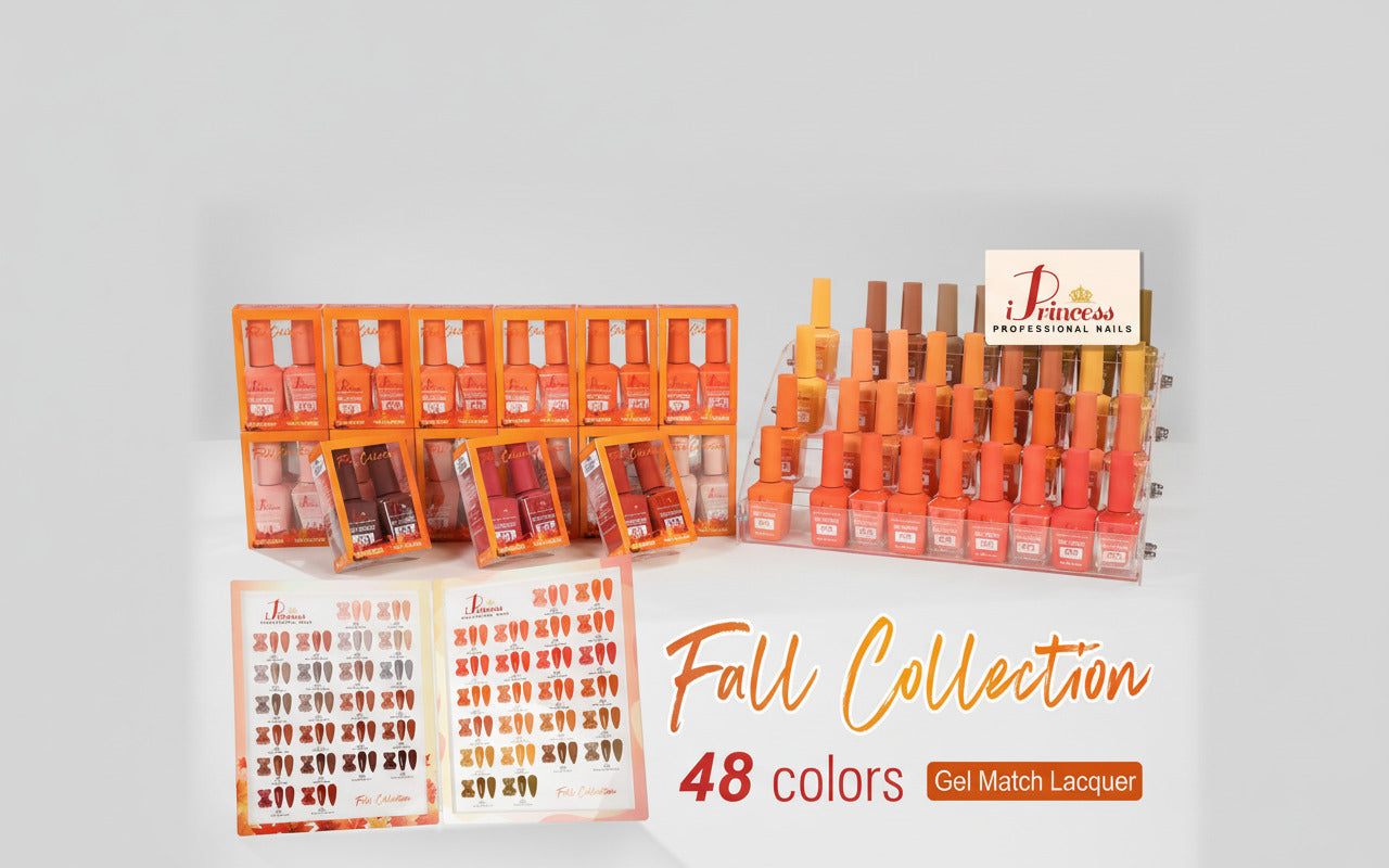 iPrincess Fall Duo Gel n Polish Only Collection : 48 Colors with 2 Sample Book - Free Shipping