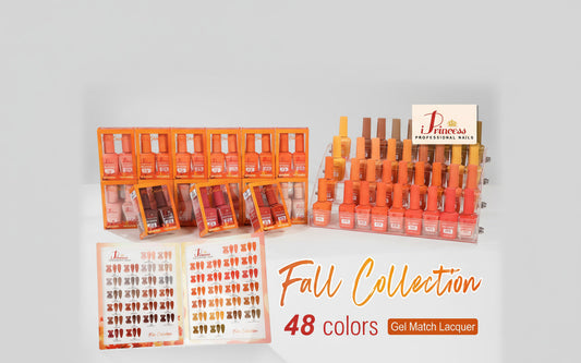 iPrincess Fall Duo Gel n Polish Only Collection : 48 Colors with 2 Sample Book - Free Shipping