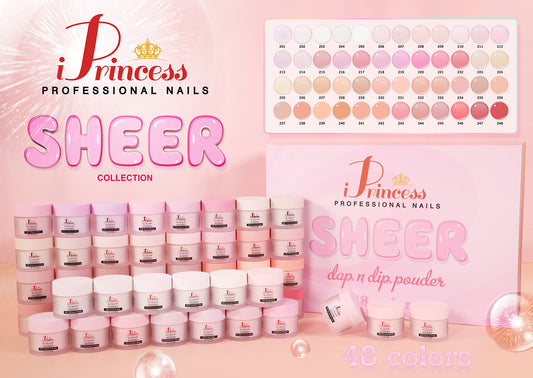 iPrincess Sheer Powder Collection : 48 Colors with 2 Sample Book - Free Shipping