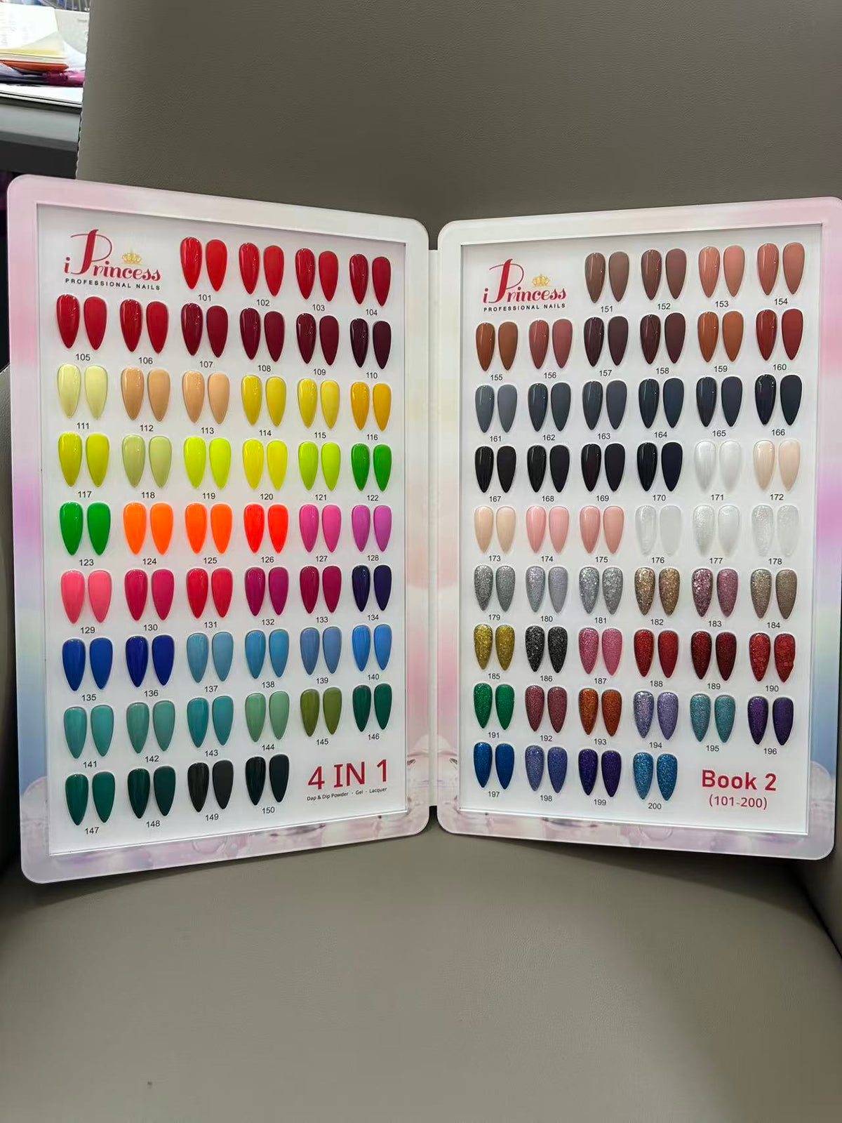 iPrincess TPO/HEMA Free Duo Gel n Polish 0.5oz : 200 Colors Collection : Free 2 Sample Book