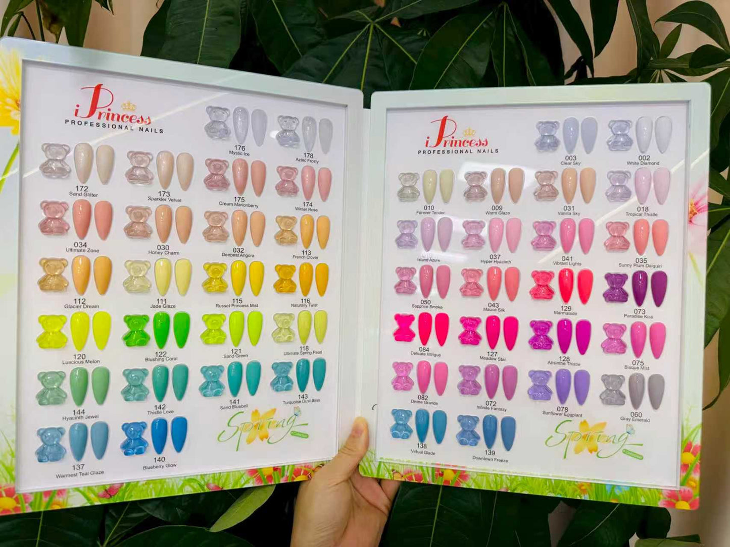 iPrincess Spring Gel Only Collection Kit : 48 Colors with 1 Sample Book - Free Shipping